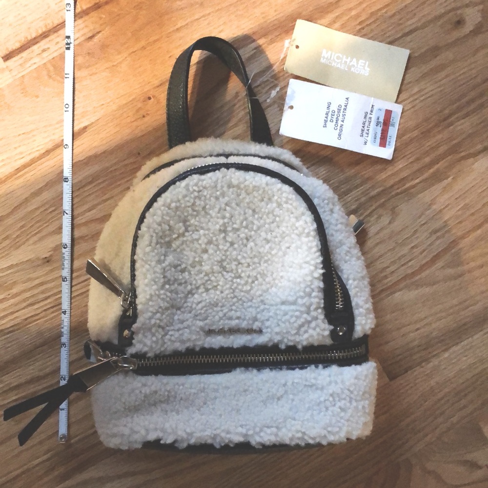 Michael Kors Sherling & Leather mini convertible- Missing the backpack straps